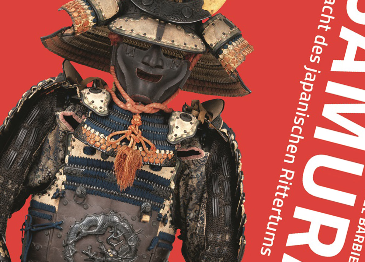 Buchdeckel Katalog mit Samurairüstung